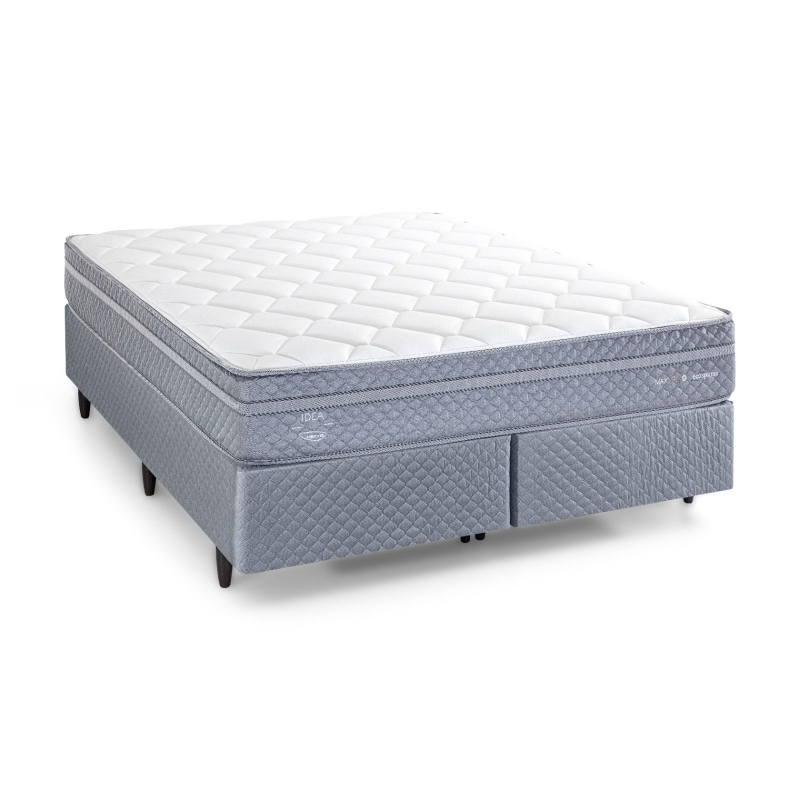 Colchão + Cama Box Herval C1780 Queen Size 158x198x55cm