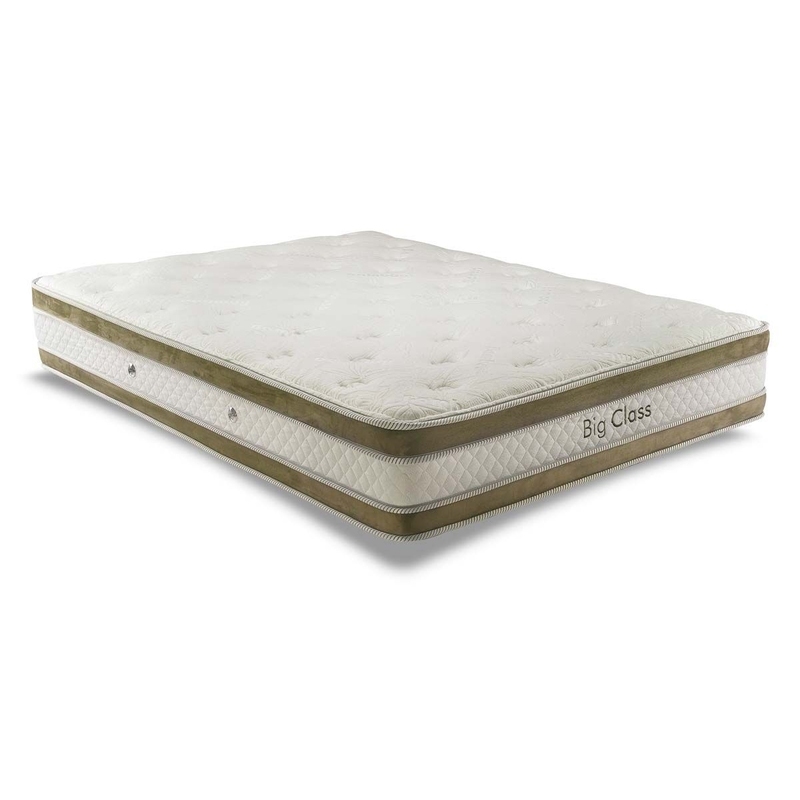 Colchão Herval Queen Big Class Pillow Top Duplo 158x198x32cm Molas ConforClass