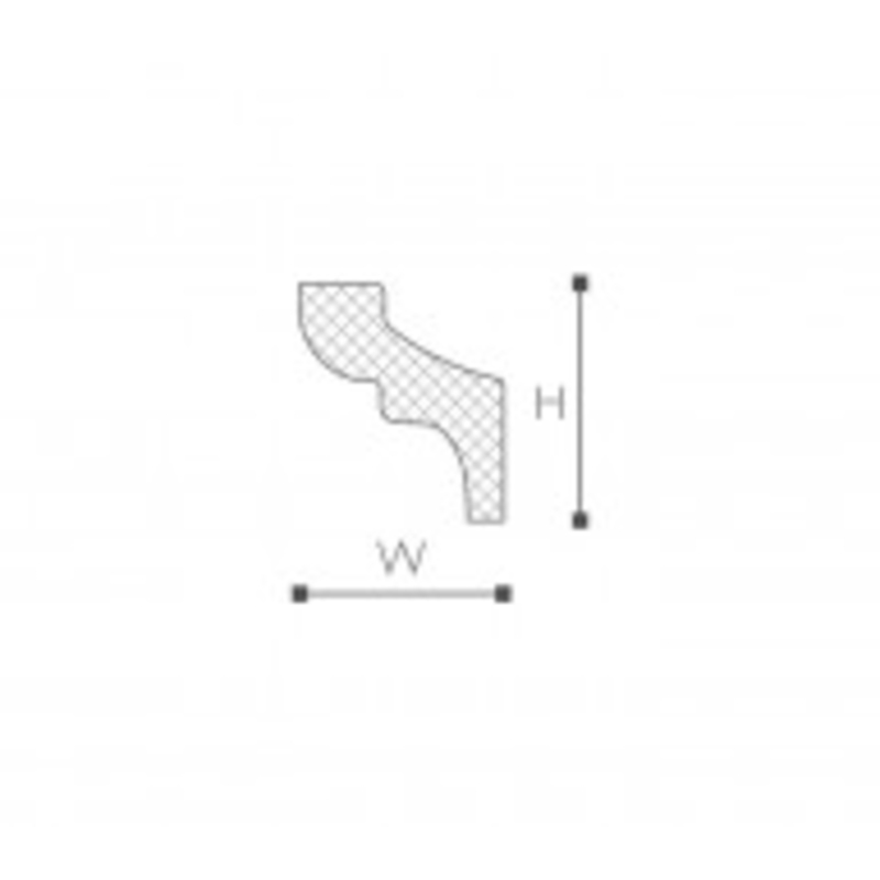 Rodateto Gart F Nomastyl 3x3,5cm - Barra 2m