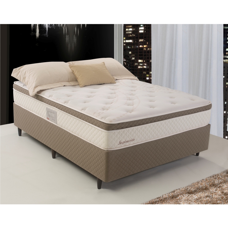 Colchão + Cama Box Herval Inspiración de Solteiro 88x188x67cm