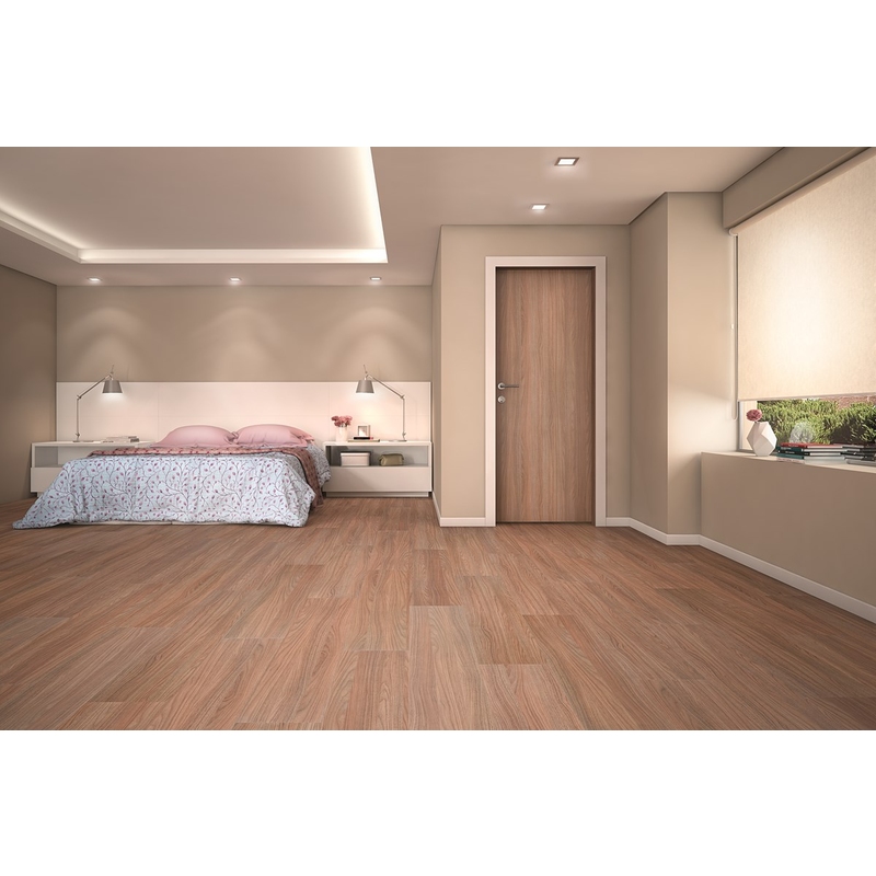 Piso Laminado Eucafloor Prime Click 7mm x 21,7cm x 1,35m (m²) Italian Noce