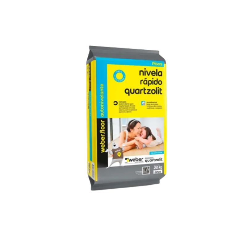 Argamassa Quartzolit Nivela Rápido 20Kg