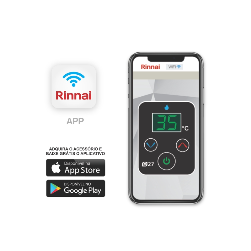 Módulo Rinnai Controlador WIFI p/ Aquecedores Linha E