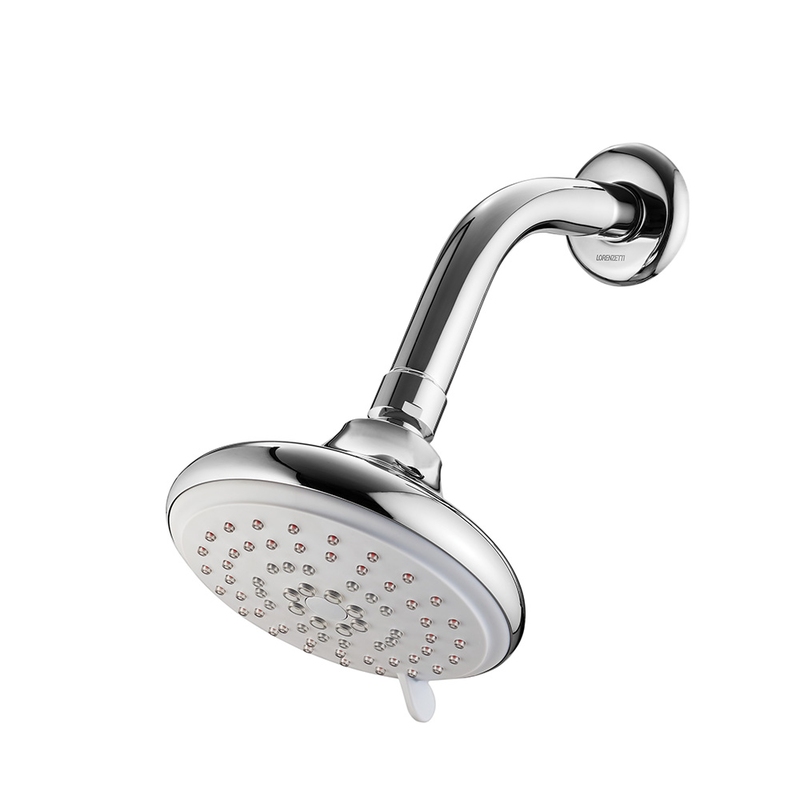 Ducha Redonda Lorenzetti LorenClean c/ Cano 7035 C16 Com 5 Opções de Jato
