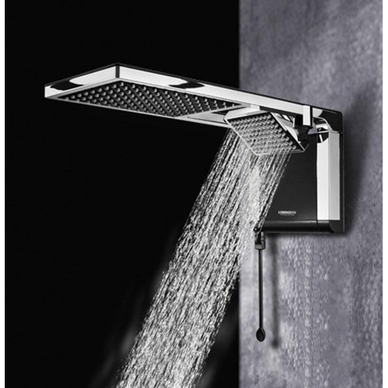 Chuveiro / Ducha Eletrônica Lorenzetti Acqua Duo, Preta / Cromado 220V