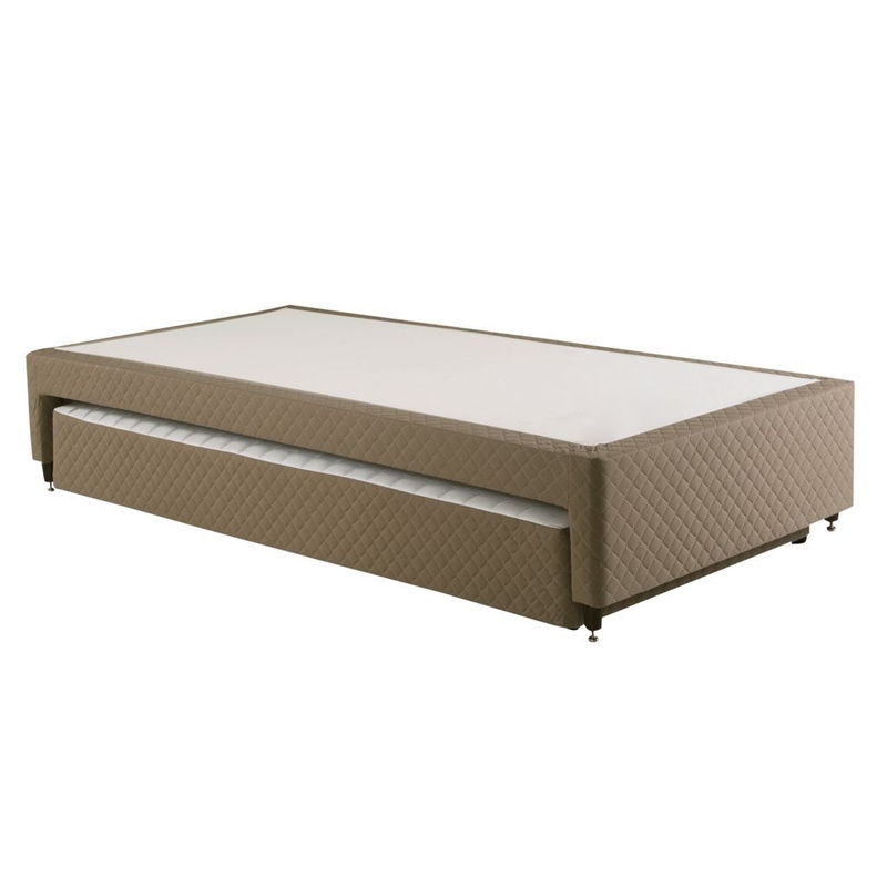 Box c/ Cama Box Auxiliar Herval MH 1453 Solteiro Idea Suede 88x188x34cm