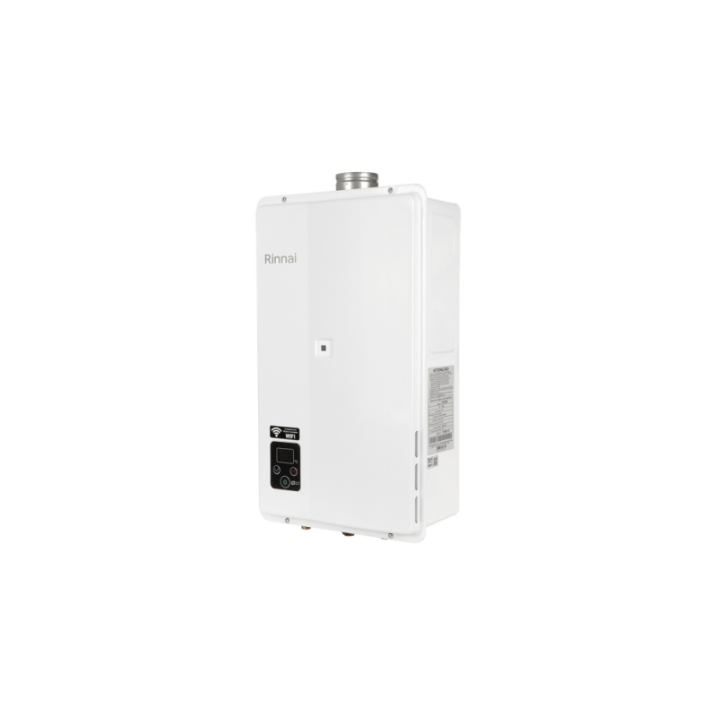 Aquecedor de Água a Gás Digital Rinnai 27 litros REU-E271 FEHB Branco