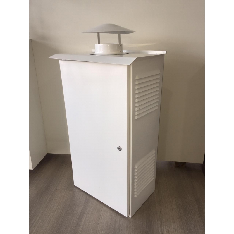 Protetor p/aquecedor alumínio branco Distak Grande 28x60x95cm