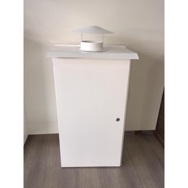 Protetor p/aquecedor alumínio branco Distak Grande 28x60x95cm