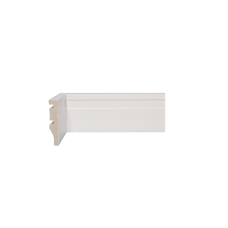 Rodapé Graddus de Poliestireno Frisado 07cm 70mm x 15mm x 2400mm - Barra