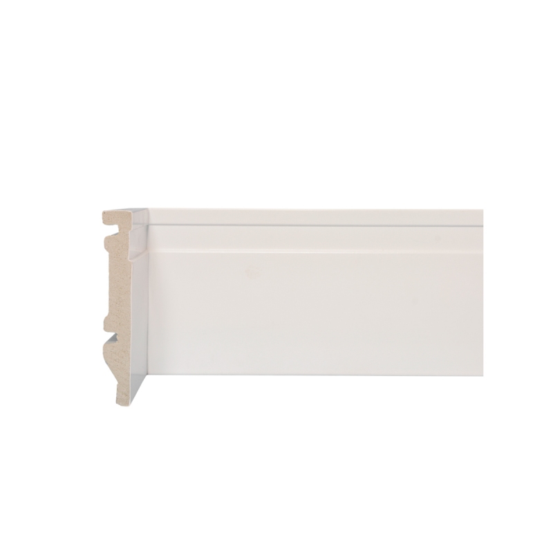 Rodapé Graddus de Poliestireno Frisado 10cm 100mm x 15mm x 2400mm - Barra