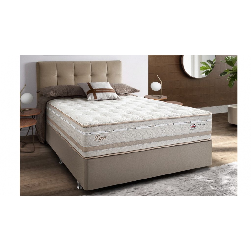 Colchão + Cama Box Herval Lyon de Casal 138x188x70cm