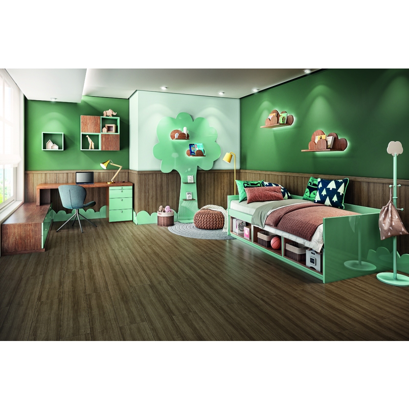 Piso Laminado Eucafloor Prime Colado 7mm x 19,7cm x 1,35m (m²) Lamina Amêndoa