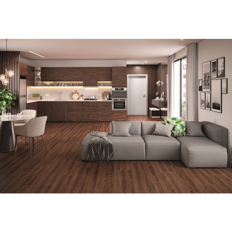 Piso Vinílico Eucafloor LVT Basic 2mm x 1.229 x 238 mm (m²) Las Vegas