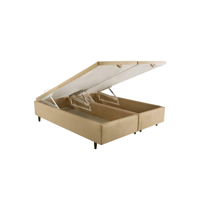 Cama Box Baú Herval MH 1439 King Size 192x203x46cm