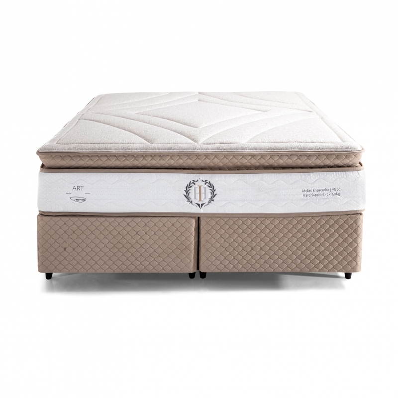 Colchão + Cama Box Herval de Casal C1654 138x188x73cm