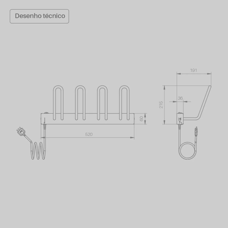 Sapateiro Seccare Elétrico 2 Pares Branco 50W