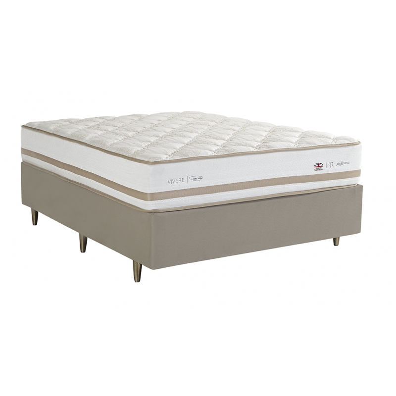 Colchão + Cama Box Herval C1603 King Size 193x203x55cm