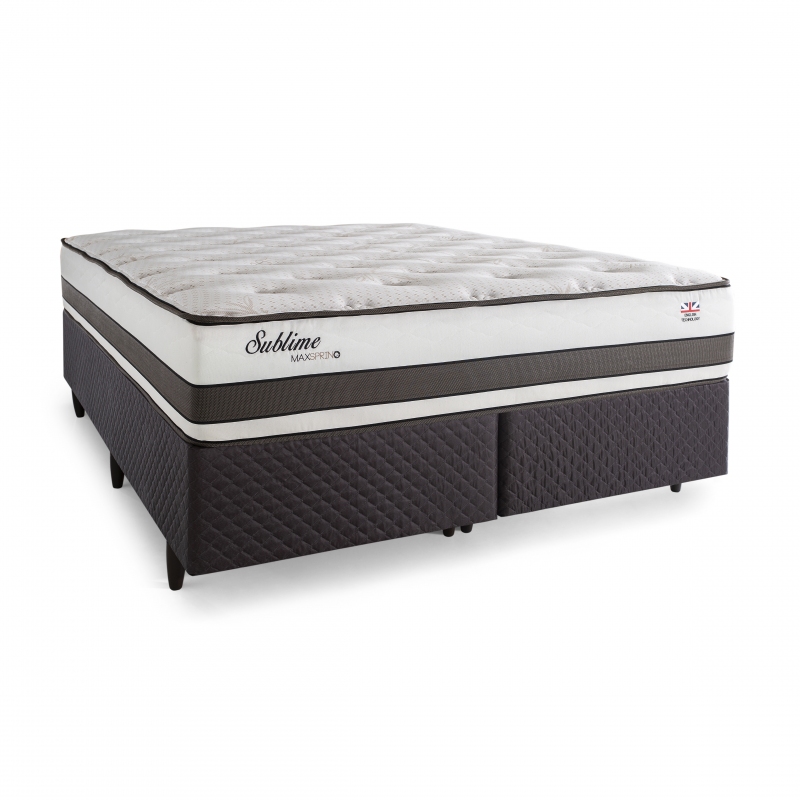 Colchão + Cama Box Herval Sublime King Size 193x203x58cm