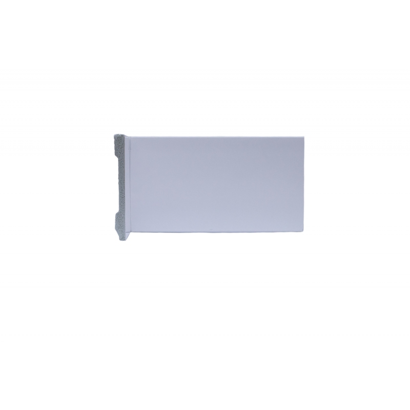 Rodapé Graddus de Poliestireno Liso 10cm 100mm x 15mm x 2400mm - Barra