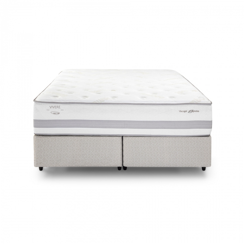 Colchão + Cama Box Herval King Size C1741 61x192x203cm