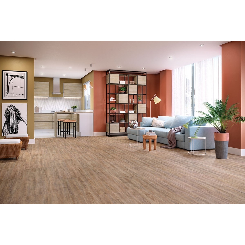 Piso Laminado Eucafloor Gran Elegance Click 8mm x 44,5cm x 1,357m Carvalho Ouro